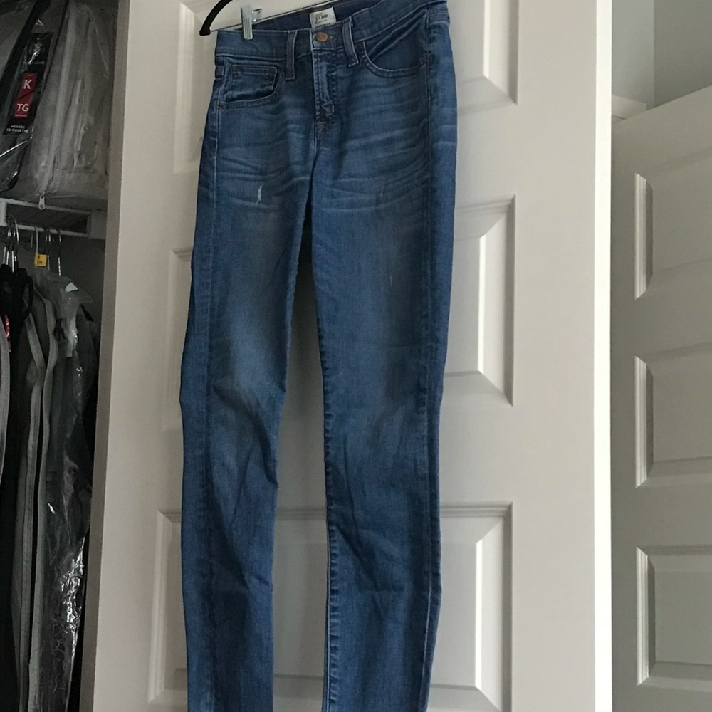 J Crew blue skinny jeans